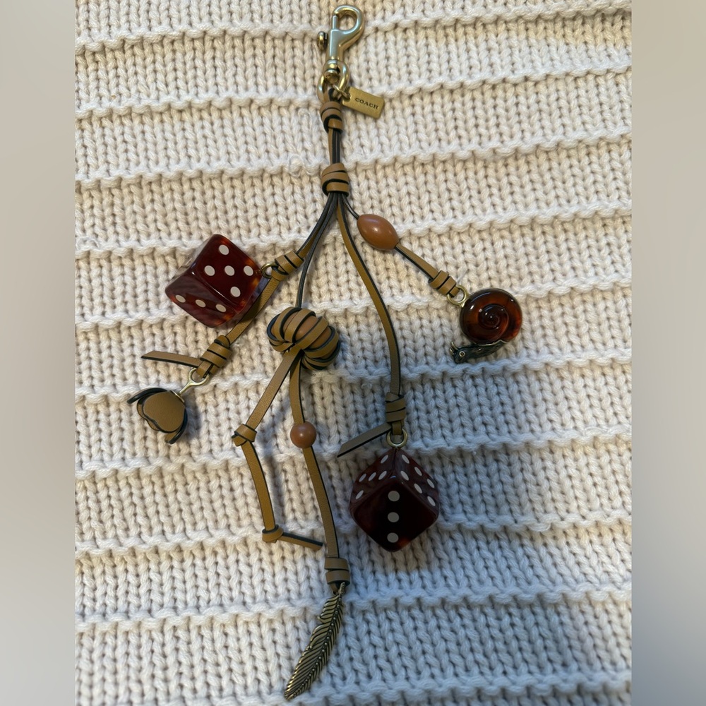 SOLD Coach Cluster Dice Bag Charm